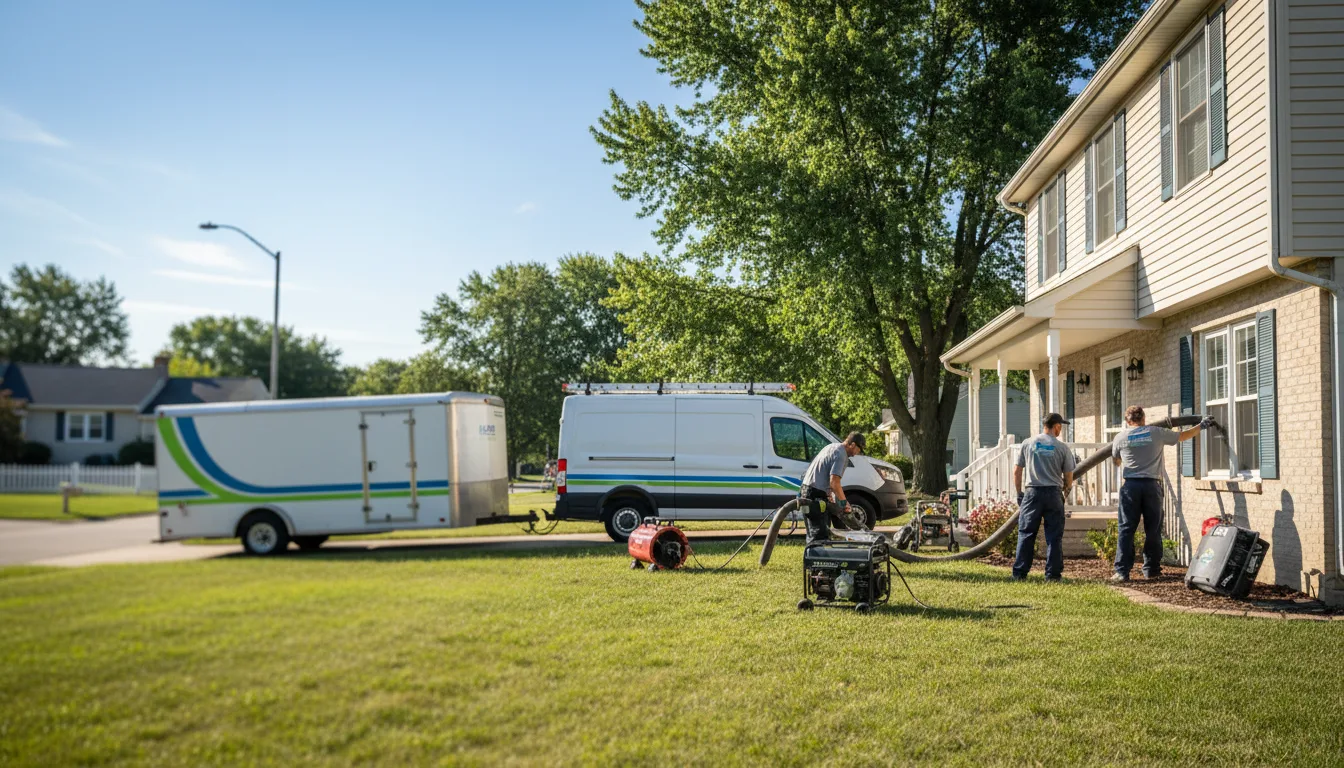 Flooded Basement Restoration And Cleanup With Repair in Nineveh, IN near me